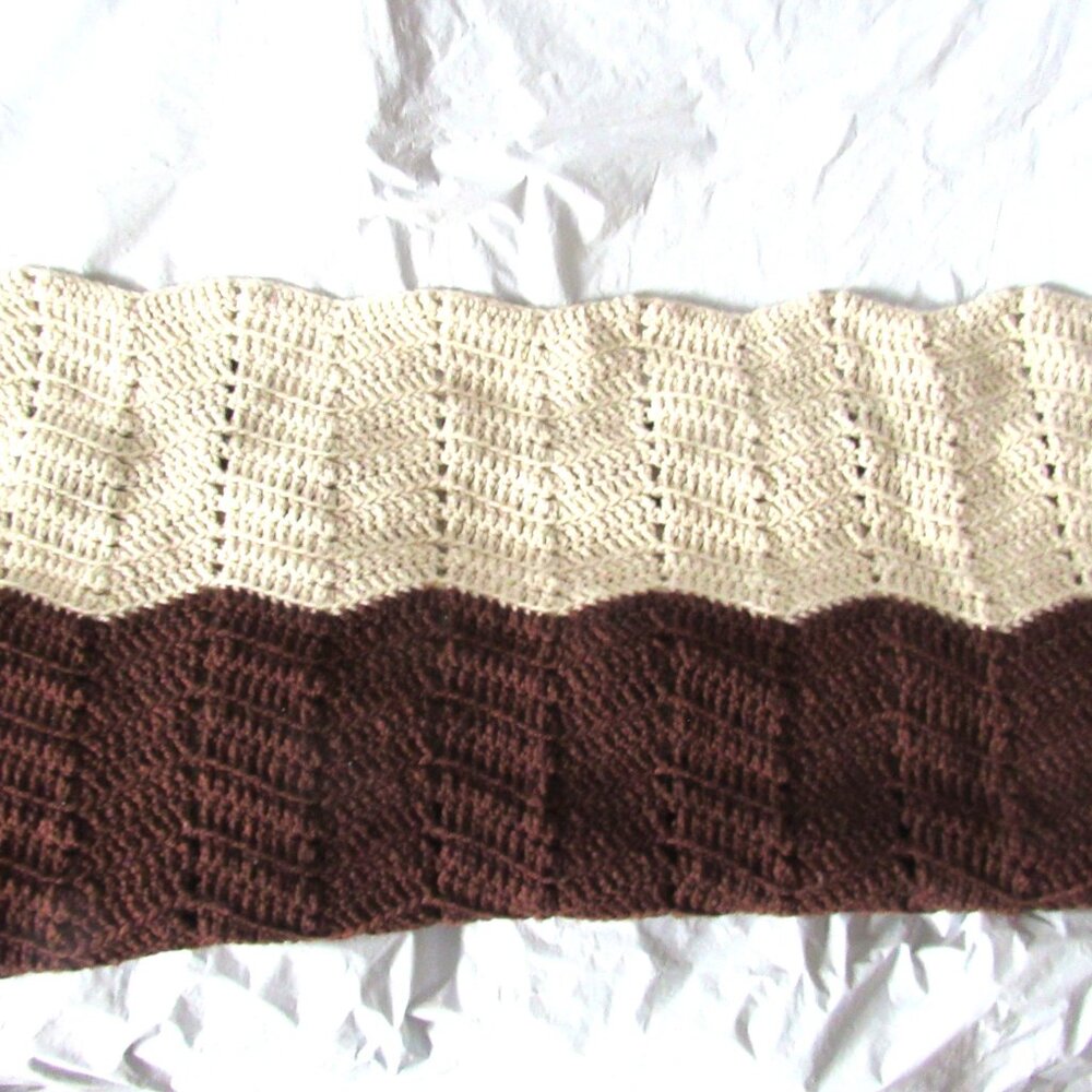 Handmade Crochet Lap Blanket/Throw.  35 x 55.